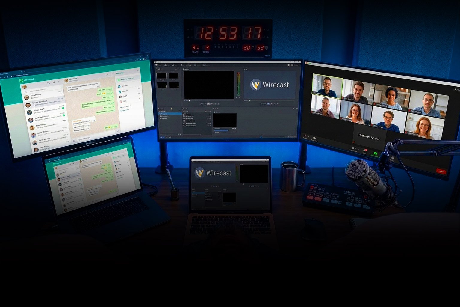 Sala de operación de streaming